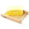 Jaboneras Caja de estante de bambú natural Contenedor Uso doméstico Soporte de almacenamiento de madera Jabones Bandeja de baño artesanal de madera ecológica Bh0179 Drop Dhwlu