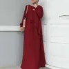 Roupas étnicas Vestido Muçulmano Ramadan Moda Abaya Dubai Turquia Árabe Africano Maxi Vestidos para Mulheres Islam Roupas Robes Vestidos