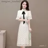 Cape pour femmes YUEnsemble deux pièces Cheongsam amélioré de Socialite française2021Nouveau vêtement d'été de style chinois pour femmes avec cape et robe châle DRW2 L230914