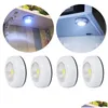 Night Lights Cob Led Wall Lamp 3W Closet Wireless Light Stick Tap Touch Wardrobe Cupboard Under Cabinet Emergency Drop Delivery Lighti Dhxom