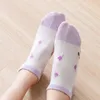 Women Socks 5 Pairs Cute Mesh Ladies Low Cut Summer Boat Breathable Ankle Cartoon Short Casual Funny Calcetines Thin