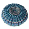 Kuddkuddar täcker fodral stort mandala golv rund bohemsk meditation droppfartyg