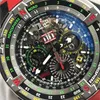 Orologio RicharMilles di lusso Movimento meccanico automatico Movimento svizzero impermeabile Alta qualità RM6001 Livello 5 Cassa in metallo Data Ora Volo Indietro Jum