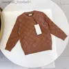 Kadın Sweaters Çocuk Sweater Hırka Kış Sıcak Erkek Kızlar Örme Sweatshirts Bebek Hoodies Moda Mektup Kapşonlu Sweaters 2 Stil Boyutu 90-150 L230915