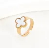 Luxurys Designer Ring voor Dames 4/Klavertje Vier Bedelring Designer Goud Bruiloft Mode-sieraden Dames Cadeau Geschikt voor vele toepassingen