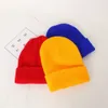 Beanie/Skull Caps Winter Hats For Woman New Beanies Sticked Fluorescerande söta hattflickor Autumn Female Beanie Caps Warmer Bonnet Ladies Casual Cap 230914