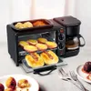 Kommersiella hushåll Electric 3 i 1 frukostmaskin multifunktion mini dropp kaffe maker bröd pizza vven stekning pan toa278e