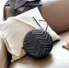 Totes Marmont Mini runda axelväska kedja svarta läder hjärtväskor små handväskor designer crossbody plånböcker purse32