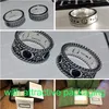 Męskie luksusowe projektanci biżuterii pierścionki Pierścienie dla kobiet kochaj pierścień mężczyzn klasyczne pierścionki z czaszką 925 srebrne srebrne 241c