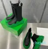 Damskie buty skórzana platforma kostka moda bez poślizgu w kolorze zielonej gumowej gumowej podeszwy elastyczna taśmowa komfort wykazujący
