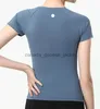 Active Set Women Slim Yoga Outfits Summer Shirts Girls Running Sport Short Sleeve Closefitting Tshirts Adult Sportswear Gym träning Fitness Wear