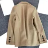 Abiti da donna Cappotto da ufficio da donna Risvolto Maniche lunghe Bottoni Polsini Tasche con patta Blazer Abito a due temperamenti Abbigliamento da lavoro femminile