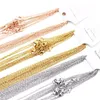 1mm 2mm RVS Schakelkettingen Zilver Goud Rose Goud Kleur 45-60cm Vrouwen Mannen DIY Kettingen Sieraden Fit Hanger Bulk 10pc293t