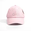 Designer Aloo Yoga Ball Cap Yoga Chapéu de Beisebol Moda Verão Mulheres Versátil Big Head Surround Show Face Hat Use Duck Tongue Hat para Lulus Black 8651