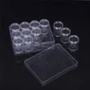 Clear Plastic Bead Storage Containers Set diamantmålning Tillbehörslåda Transparent flaskor med lock för DIY Diamond Nail T200104238N