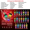 Original Supbliss Bingo 8000 Puffs Disposable Vape 650mAh Rechargeable Battery Type-c Milktea Cup Mesh Coil E Cigarettes 20 Flavors 16ml 0% 2% 3% 5% RandM Vape