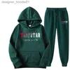 Herren Hoodies Sweatshirts Herren Trainingsanzüge FW Trapstar Männer Frauen Trainingsanzug Marke Gedruckt Streetwear Sportswear WarmZwei Stück Set Hoodie Hosen Jogging Mit Kapuze G2210