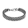 Roestvrij Stalen Armbanden Figaro Chain Link Menselijke Punk Persoonlijkheid Kreeft Gesp Armband Mannen Verjaardag Vader's 319Y