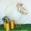 New Diamond Wedding Arch Mariage Backdrop Wrought Iron Creative Ring Geometric Frame Stand Screen Stage Background Decoration300I