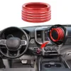 Aluminum Alloy Gear Shift Switch Knob Bezel Accessories for 2018 2019 2020 Dodge RAM 1pcs Red2676