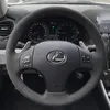 For Lexus IS ES LS NX RX300 DIY custom suede leather hand-sewn special car interior steering wheel cover280f