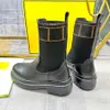 مصممي Luxurys Women Rain Boots Style مقاوم للماء Rabber Rabber Rains أحذية الكاحل Boot Boots 35-42
