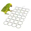 Other Bird Supplies Toys Hanging Parrot Climbing Net Toy Circle Swing Cage Accessories For Parakeets Small Medium Birds Random Colors