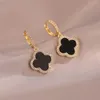 Designer-Ohrringe aus 18 Karat Gold, klassische Van-Ohrringe, vierblättrige Kleeblatt-Ohrringe für Frauen, Schmuck, Hochzeit, Liebesgeschenk