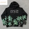 24SS Coconut Skull Broken Holes Do Old Monogram Terry tungvikt Bomull Mångsidig Fall Winter Men Women Casual Fashion Hoodie