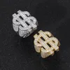 Projektowanie biżuterii Mężczyzn Dollar Styl Hip Hop Style Moissanite Diamond Pierścienie