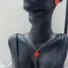 6Color Modemarke Designer Ohrringe Halskette Titanium Stahlschmuck Sets Frauen vier Blattklee Hochzeitsliebhaber Weihnachtsgeschenk