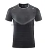 LU01 Aktiv-Sets für Herren, Yoga-Outfit, Fitnessstudio, T-Shirt, Übung, Fitness, Sportbekleidung, Training, Basketball, schnell trocknend, Eis-Seidenhemden, Outdoor-Oberteile, kurzärmelig, elastisch, atmungsaktiv