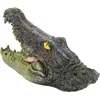 Garden Decorations Crocodile Head Pond Floating Animal Ornament Delicate Decor Outdoor Decoration