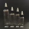 E CIGプラスチック製のドロッパーボトルは、キャップ30ml 50ml 60ml 100ml 120mlペン形状ユニコーンボトル空のペットボトル用の電子液体Simkmを備えています