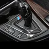 Carbon Fiber Sticker Car styling Center Control Gear Shift Panel Decorative Sticker Interior Trim For BMW 3 4 Series 3GT F30 F31 F2956