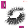 Cílios Falsos 5Pair / Set 3D Mink Eye Maquiagem Cílios Macio Natural Denso Lash Extensão Ferramentas de Beleza 8 Estilos GGA2469 Drop Delivery Healt Dhj9e