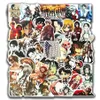 Adesivo de carro 10/50 peças, adesivos de anime attack on titan, decalque para laptop, capa de telefone, guitarra, carro, bicicleta, crianças, legal, misto, graffiti, vinil sti228w