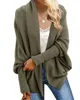 Women's Knits Tee's Kimono Batwing Cable Knitted Slouchy Oversized Wrap Cardigan Sweater 230914