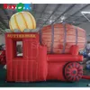 Uppblåsbar Halloween Pumpkin Cart Booth Stand Advertising Event Decoration Promotion Show 5m