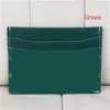 7a Carteras de cuero Titular de la tarjeta de diseñador Monedero pequeño para hombres y mujeres Cartera de tarjeta de identificación de crédito Moda Rojo Verde Blanco Rosa Mony Clip XB057