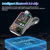 Universal Bluetooth 5.0 Car FM Sändare Dual USB Car Charger PD Type-C Fast Charging Wireless Handsfree Call Audio Receiver MP3 Player