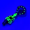 Headshop666 Y058 Luminous Glass Smoking Pipe Glowing Turtle Style About 3.94 inches Length Spoon Pipes Tobacco Dry Herb