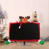 Merry Christmas Decoration 3D Cartoon Santa Snowman Reindeer Doll Computer Screen Case Ornaments Xmas Gifts