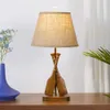 Lampes de Table modernes en bois, rame pour chambre d'enfants, abat-jour en tissu mignon, salle d'étude, lampes d'éclairage de bureau pour enfants