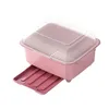 Kitchen Storage Organization Bowl And Chopsticks Box Drain Plastic Cup Holder Household Rack Cupboard Lid Dish With E4G7 Drop Delivery Dhkjh