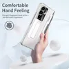 Plating Transparent Phone Case for Samsung Galaxy Z Folding Fold3 Fold4 Fold5 5G Sturdy Hinge Protection Clear Membrane Kickstand Fold Shell with Stylus Pen Slot