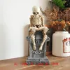 Other Event Party Supplies Vintage Ghosts Skull Ornament Handmade Painted Black Cat Witch Desktop Decoration Creative Halloween Animal Resin Sculpture 230915