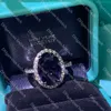 Anéis Rings Ring Ring Luxury Sapphire Rings For Women Classic Brand Engagement Anéis