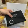 Luxur Designer Key Chain Nylon Canvas Pouch Men Women Mini Walls Keychains Black Zip Pocket Purse Lover Keychains Card Holders 278n