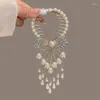 Haarspeldjes Retro Bell Orchideebloem Clip Vrouwen Strik Kwastje Klauw Meisjes Elegante Kristallen Gesp Accessoires Koreaans